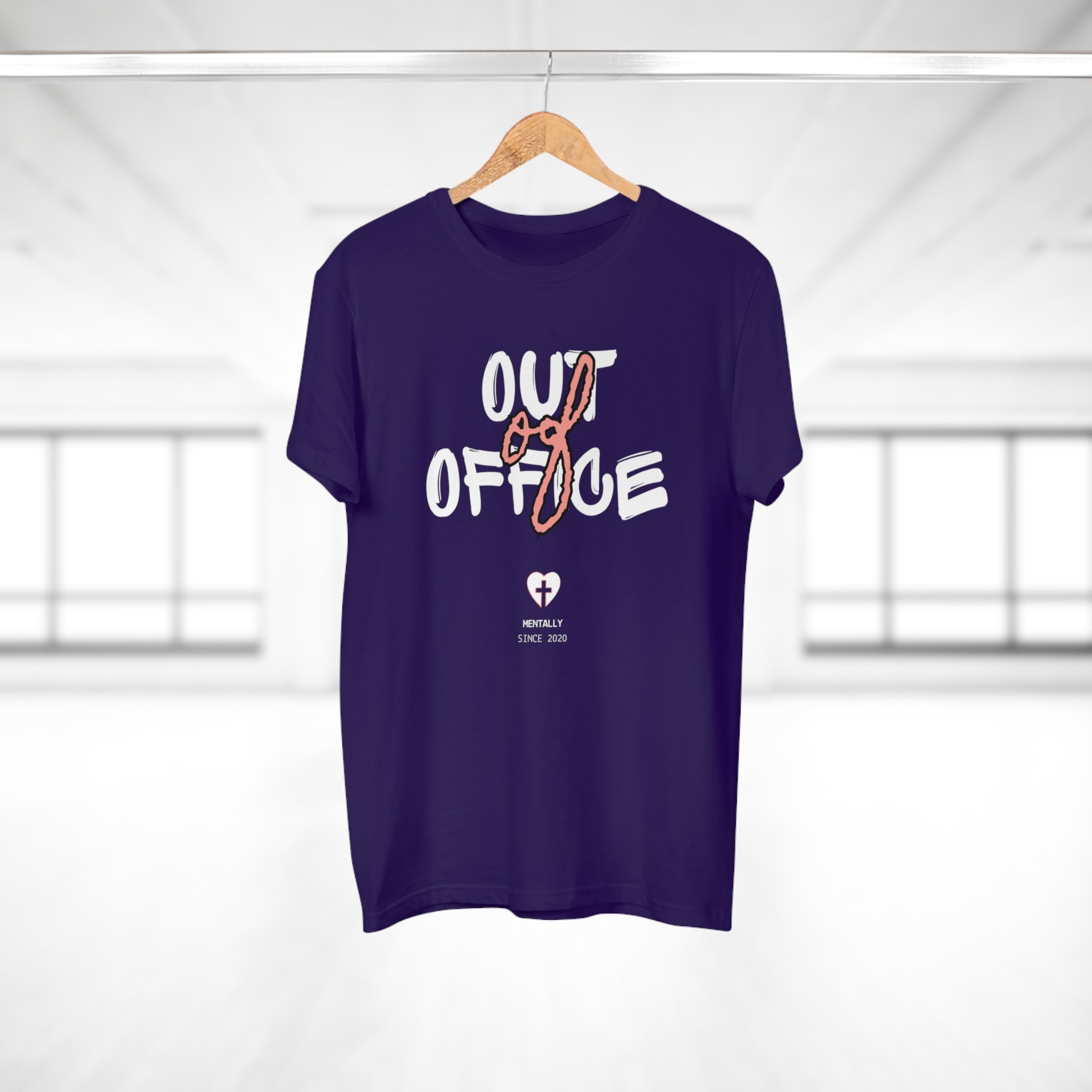 OUT OF OFFICE. MENTALLY SINCE 2020 - Lustiges Männer T-Shirt – Post-Pandemie Humor