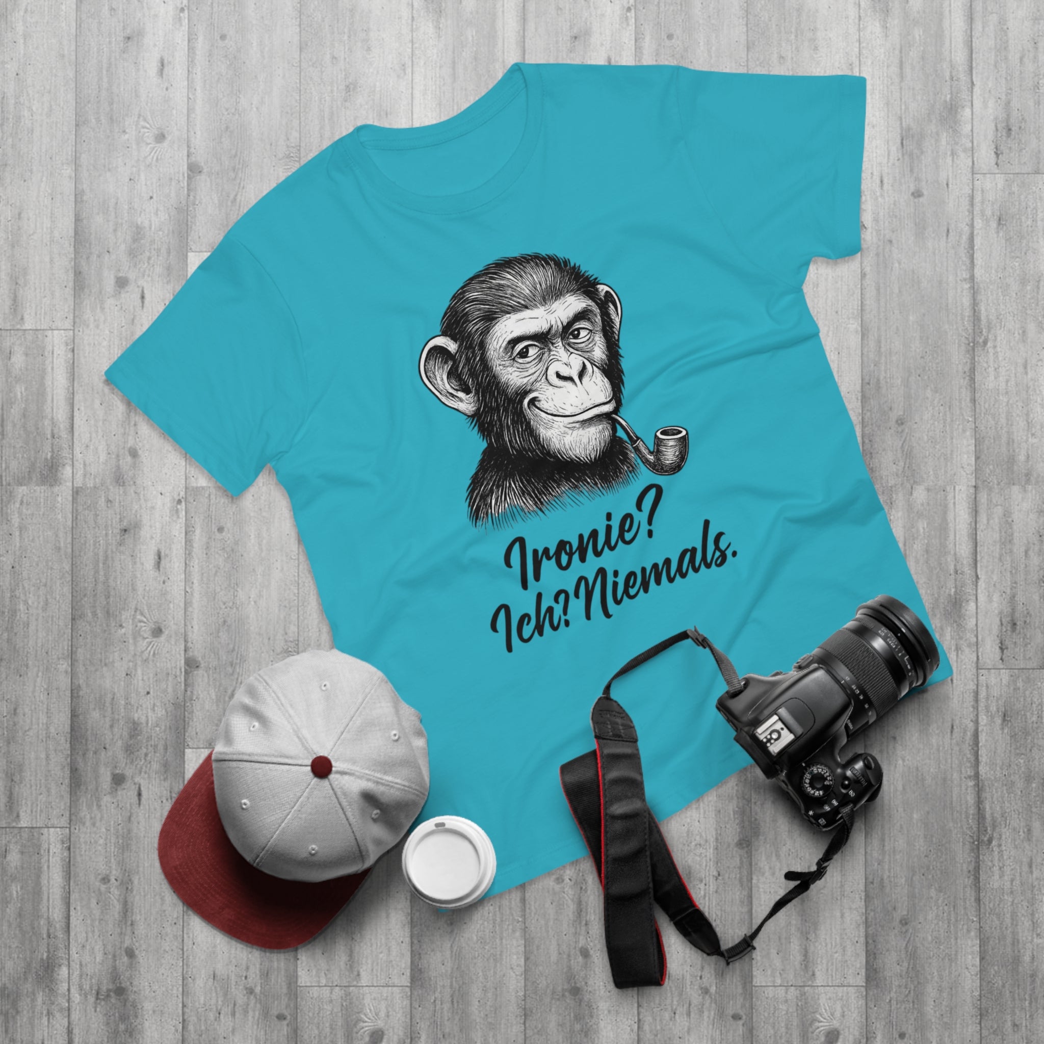 Whimsical Chimpanzee T-Shirt, Funny Animal Tee, Quirky Gift, Casual Wear, Birthday Gift, Humorous Shirt