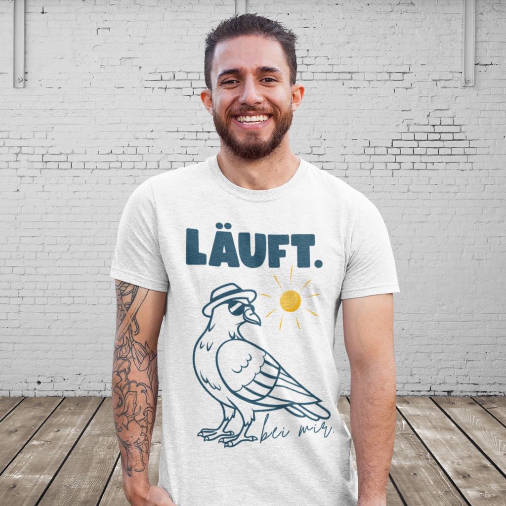 LÄUFT BEI MIR. - Lässiges T-Shirt mit coolem Vibe – Stylisch, locker & voller Power