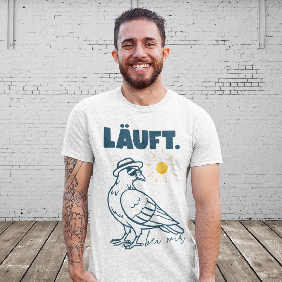 LÄUFT BEI MIR. - Lässiges T-Shirt mit coolem Vibe – Stylisch, locker & voller Power