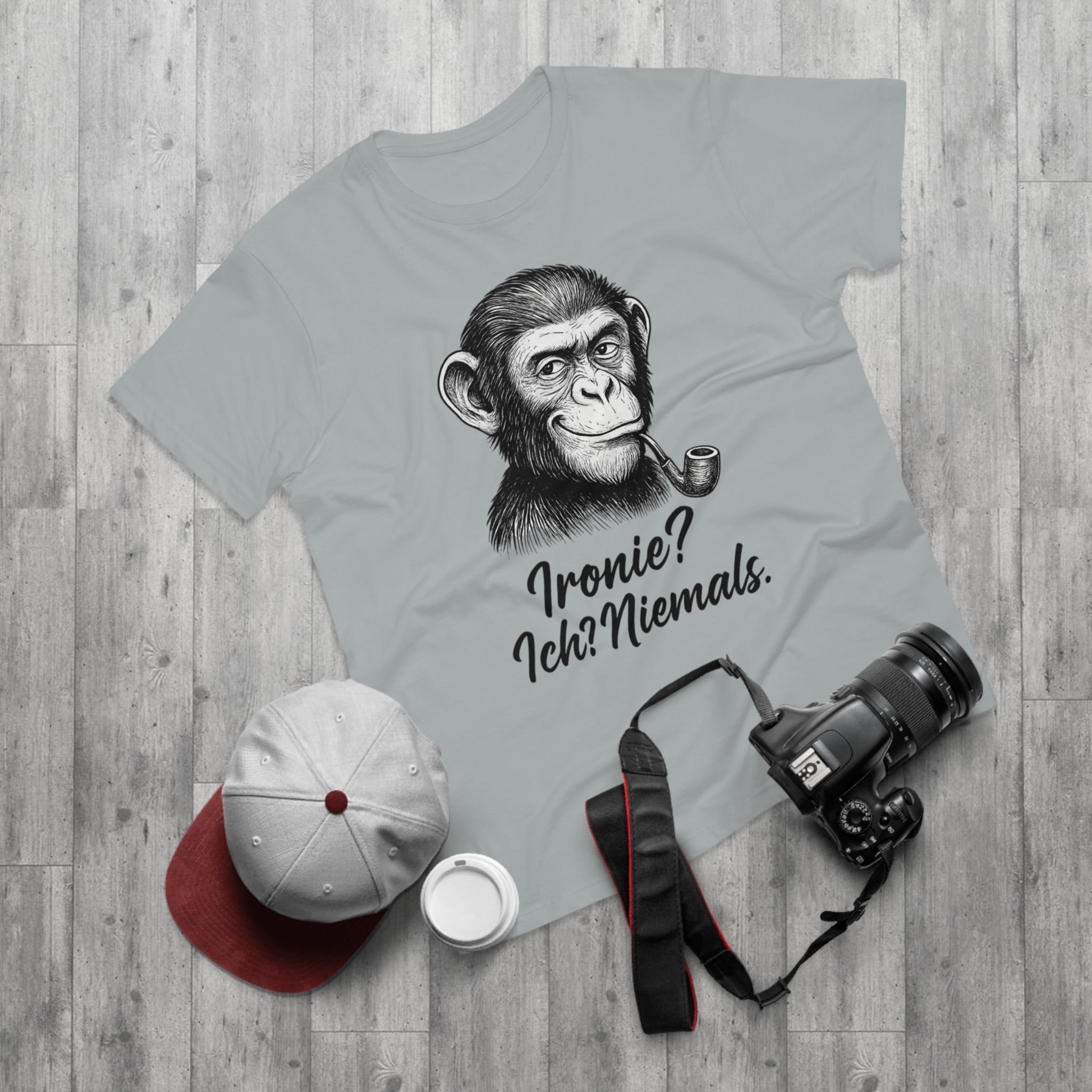 Whimsical Chimpanzee T-Shirt, Funny Animal Tee, Quirky Gift, Casual Wear, Birthday Gift, Humorous Shirt