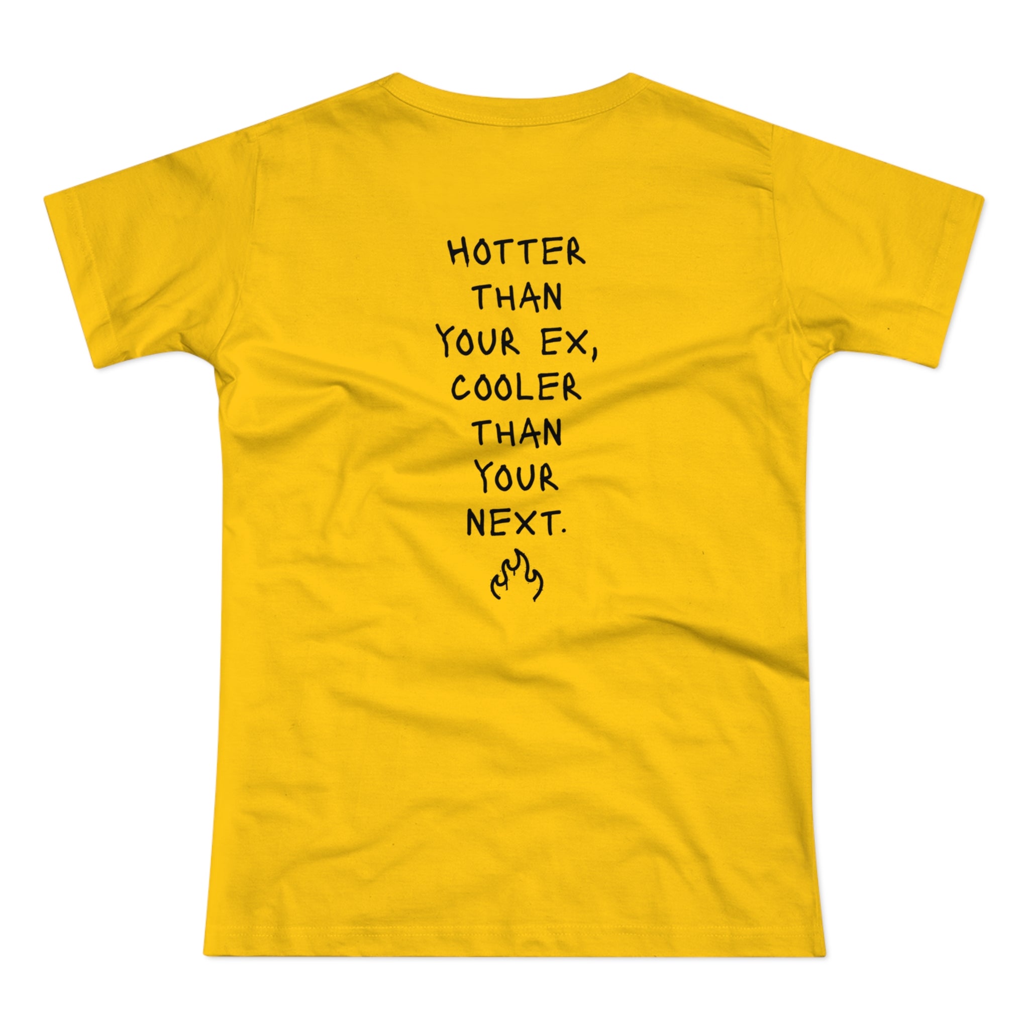 BACK PRINT: HOTTER - Wilde Vibes & coole Prints – Frauen T-Shirt, das dein Outfit rockt!