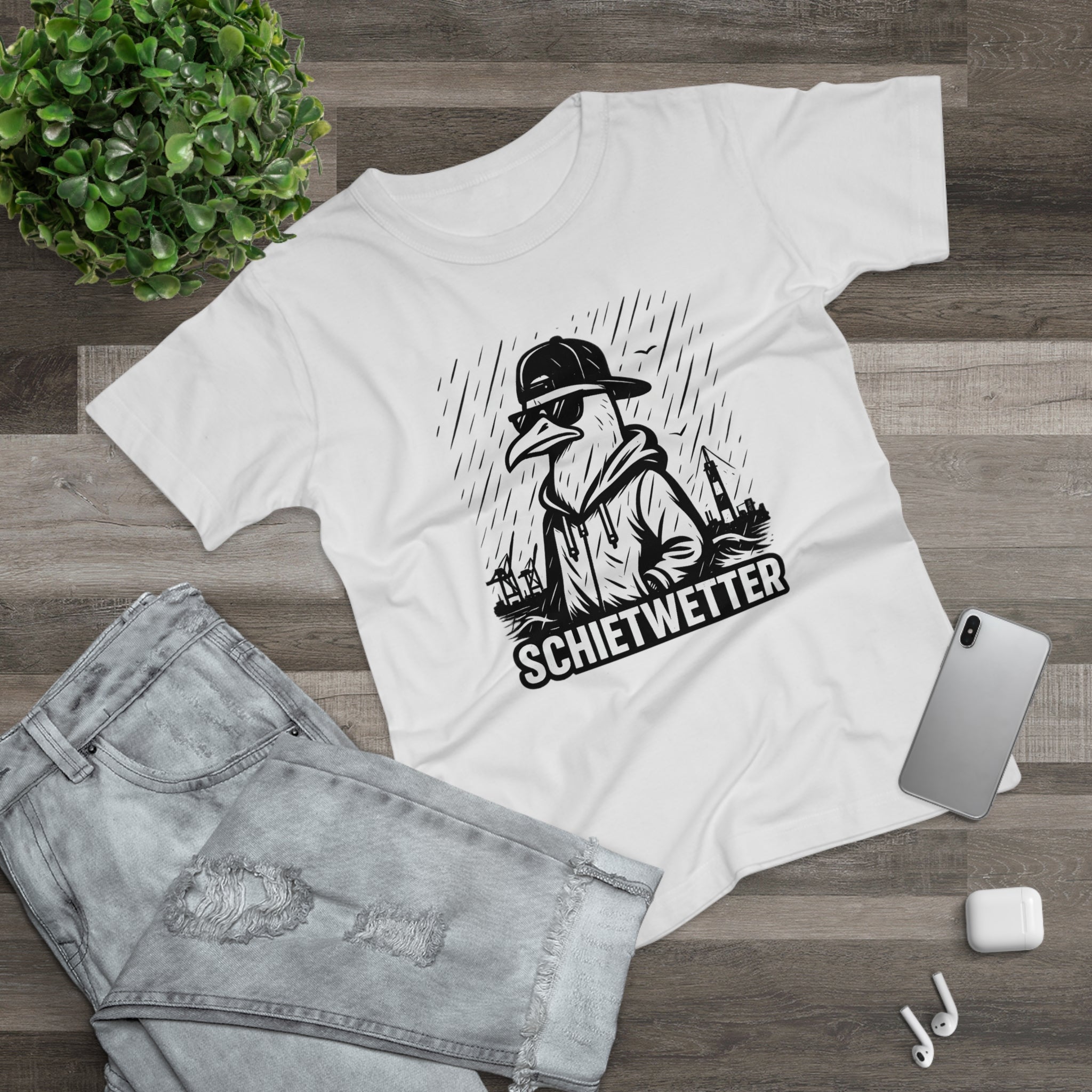 Schietwetter | T-Shirt Damen | Norddeutscher Humor trifft Style