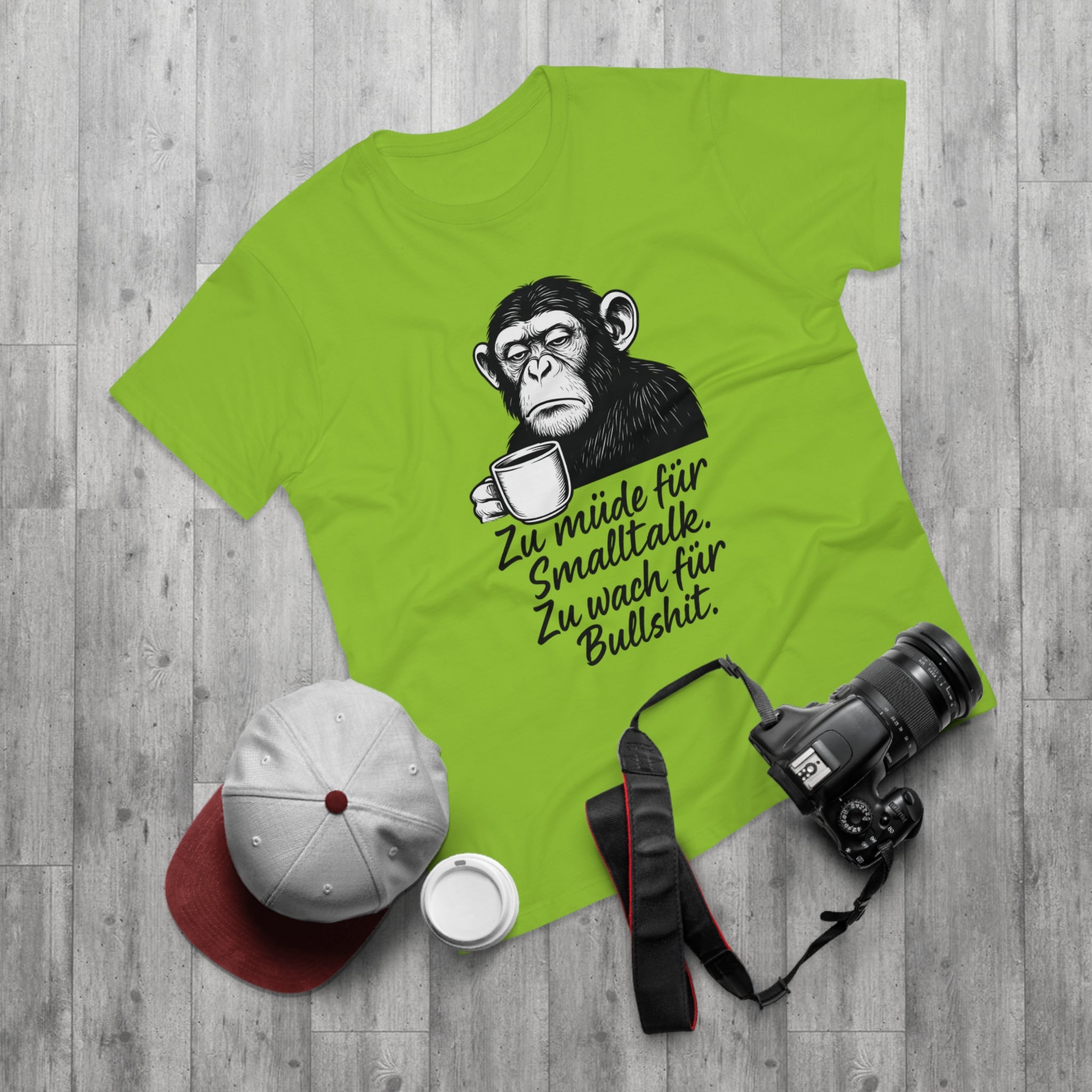 Funny Men's T-Shirt with Monkey Graphic, Casual Humor Tee, Great for Birthdays, Gifts for Him, Conversation Starter, Relaxed Fit