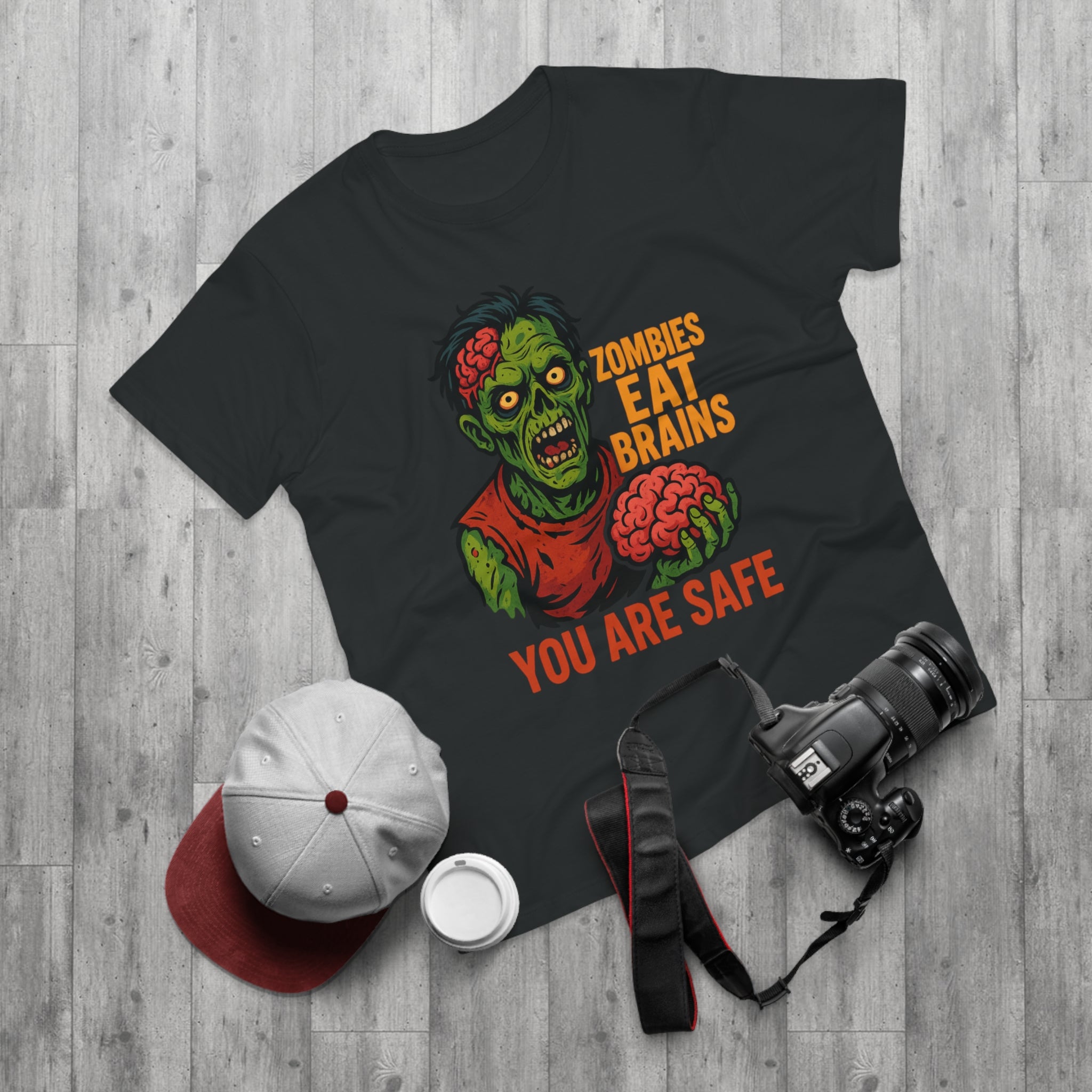 Zombie Themed Men's T-Shirt - Perfect for Halloween, Costume Parties, Casual Wear, Gifts for Horror Fans, Graphic Tee