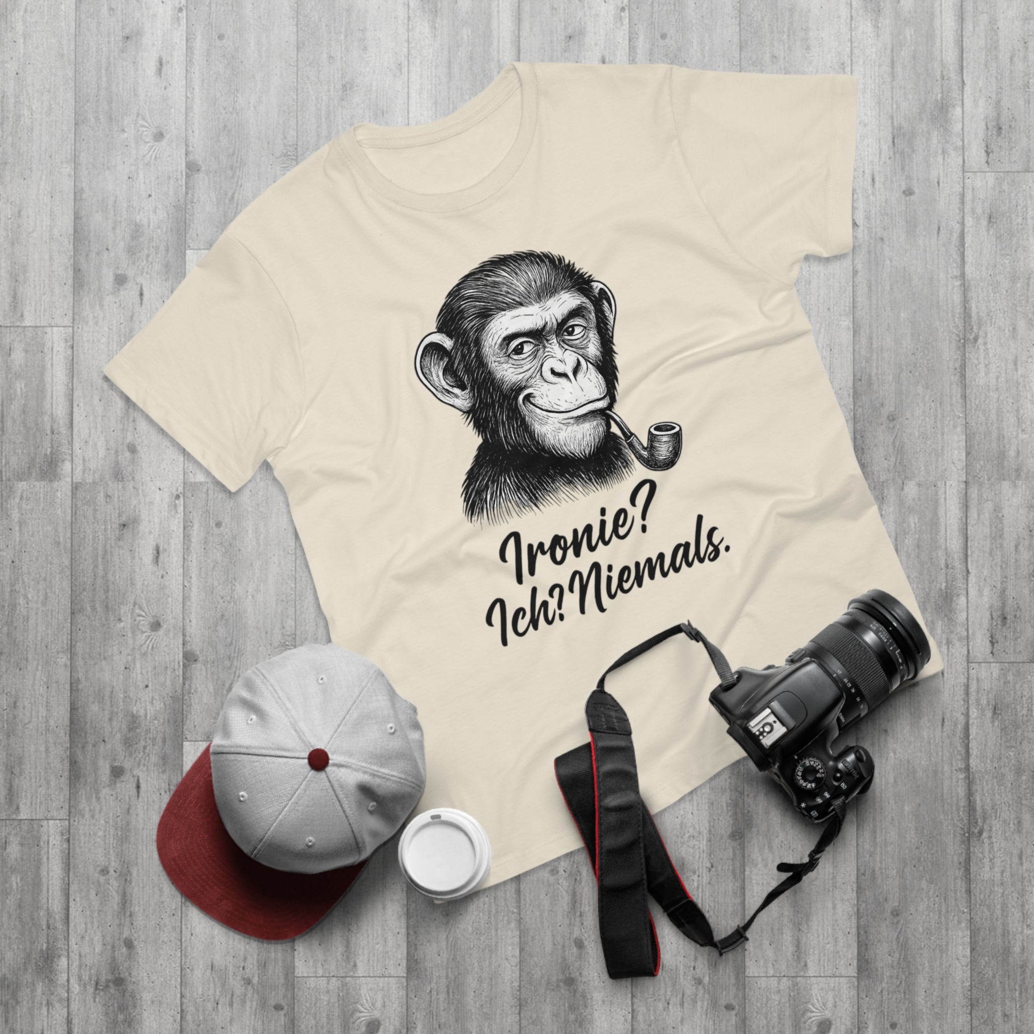 Whimsical Chimpanzee T-Shirt, Funny Animal Tee, Quirky Gift, Casual Wear, Birthday Gift, Humorous Shirt