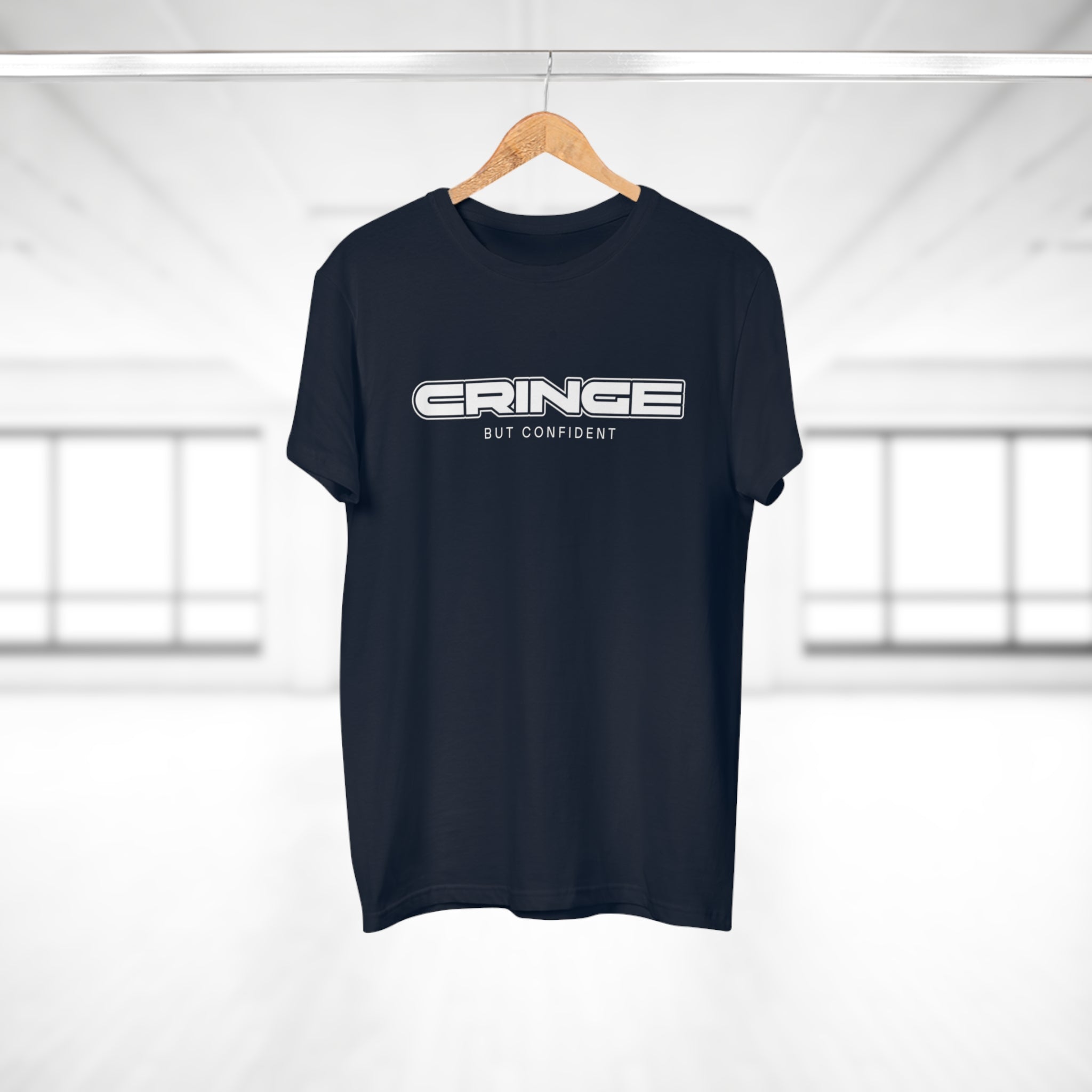 Cringe But Confident - Streetwear Statement Shirt – 100 % Baumwolle für echte Typen