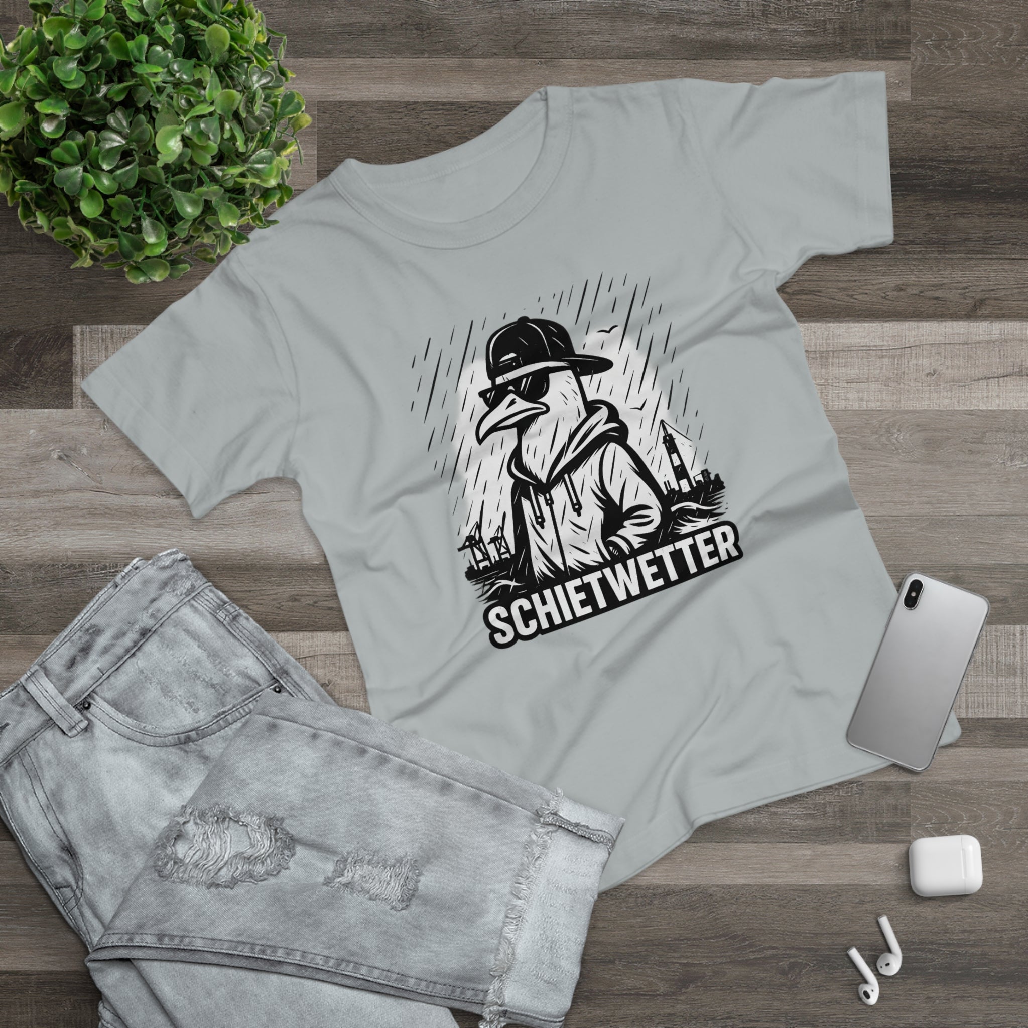 Schietwetter | T-Shirt Damen | Norddeutscher Humor trifft Style