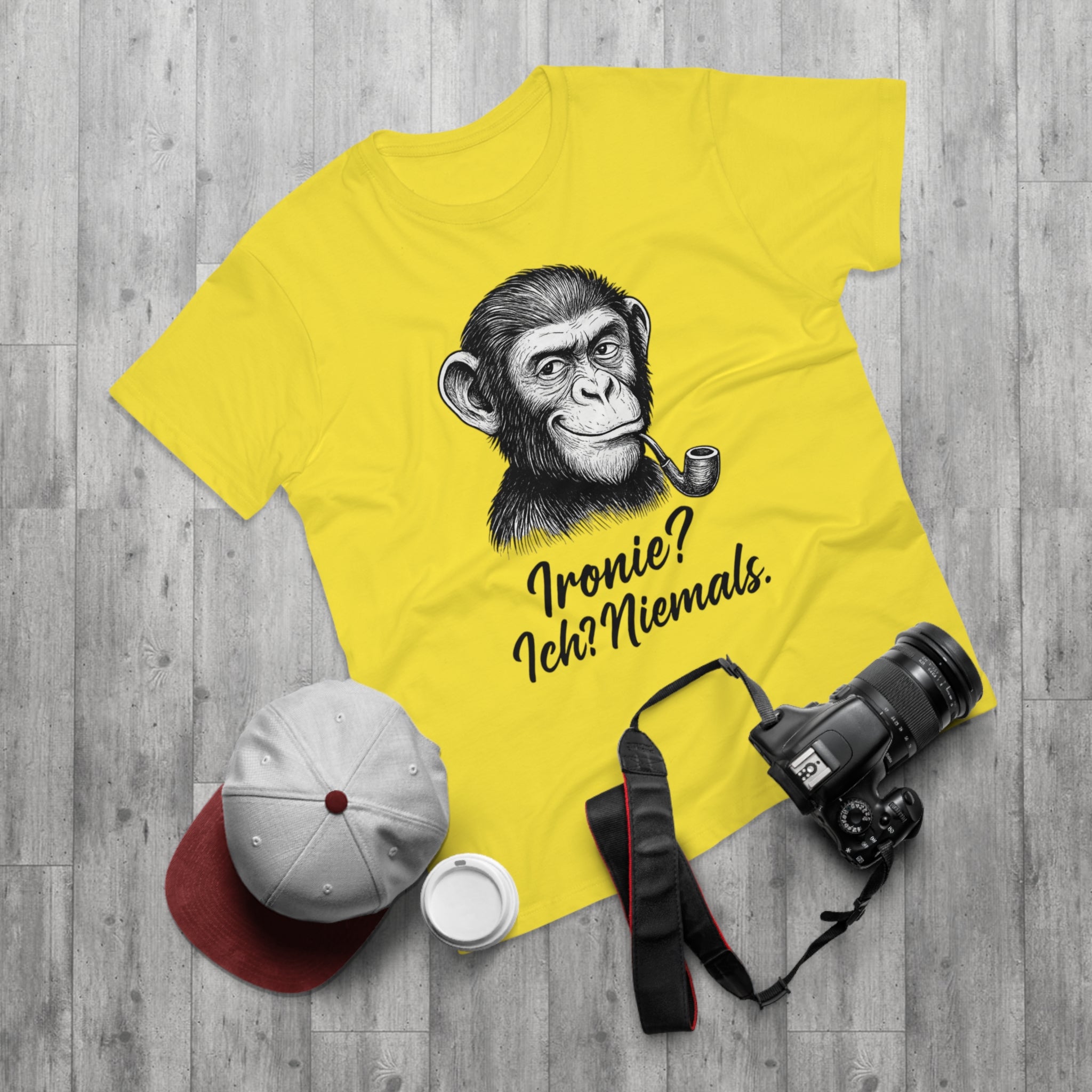 Whimsical Chimpanzee T-Shirt, Funny Animal Tee, Quirky Gift, Casual Wear, Birthday Gift, Humorous Shirt