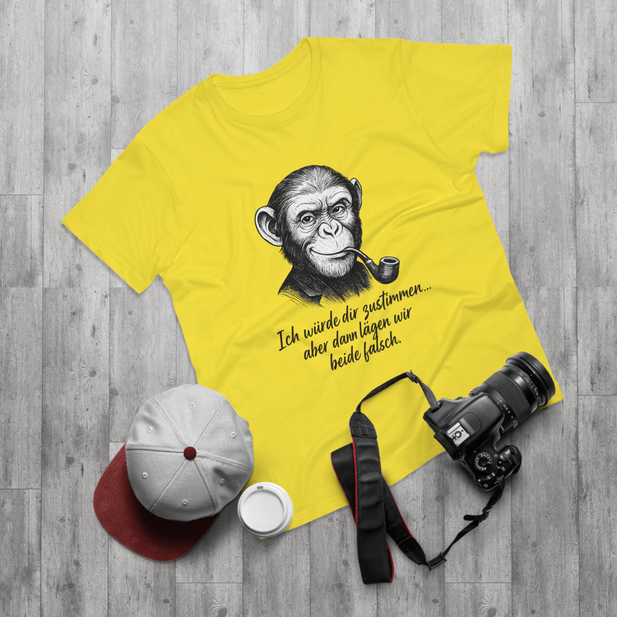 Lustiges Affen T-Shirt Herren – „Ich würde dir zustimmen, aber dann lägen wir beide falsch“ Funshirt