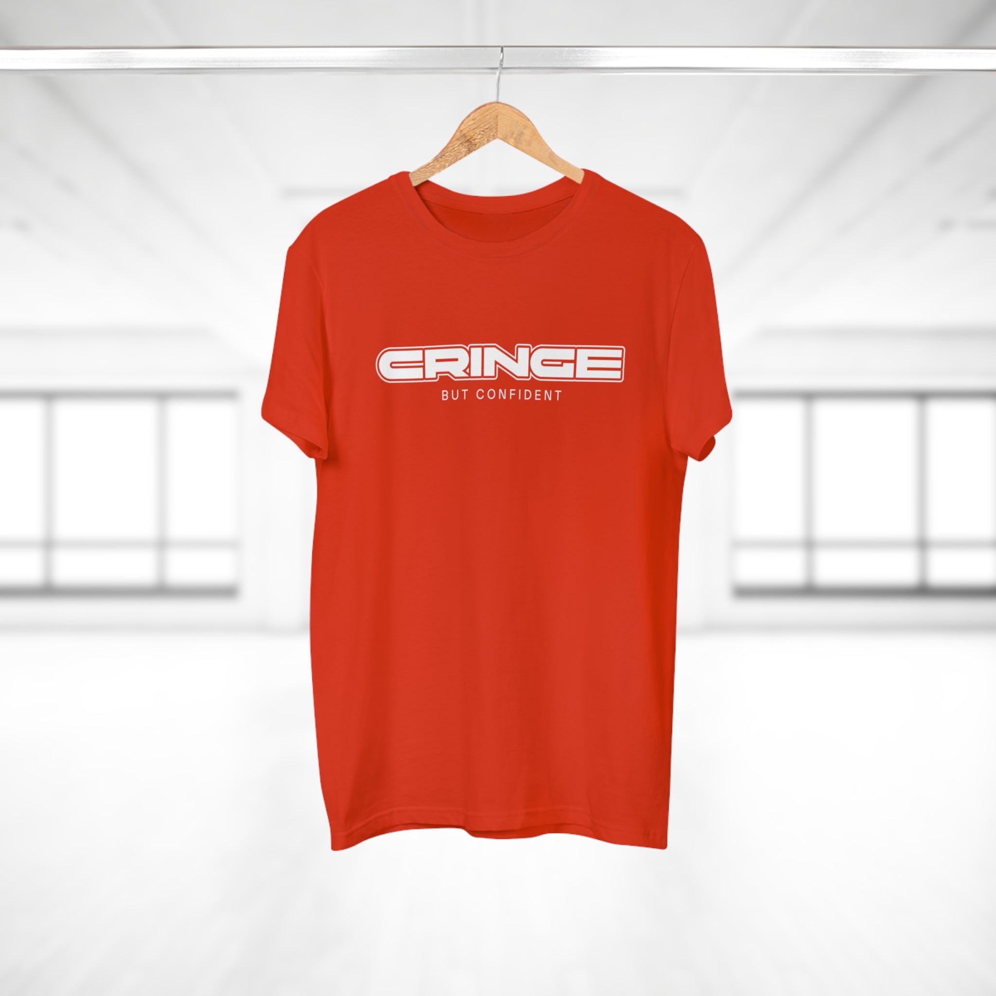 Cringe But Confident - Streetwear Statement Shirt – 100 % Baumwolle für echte Typen