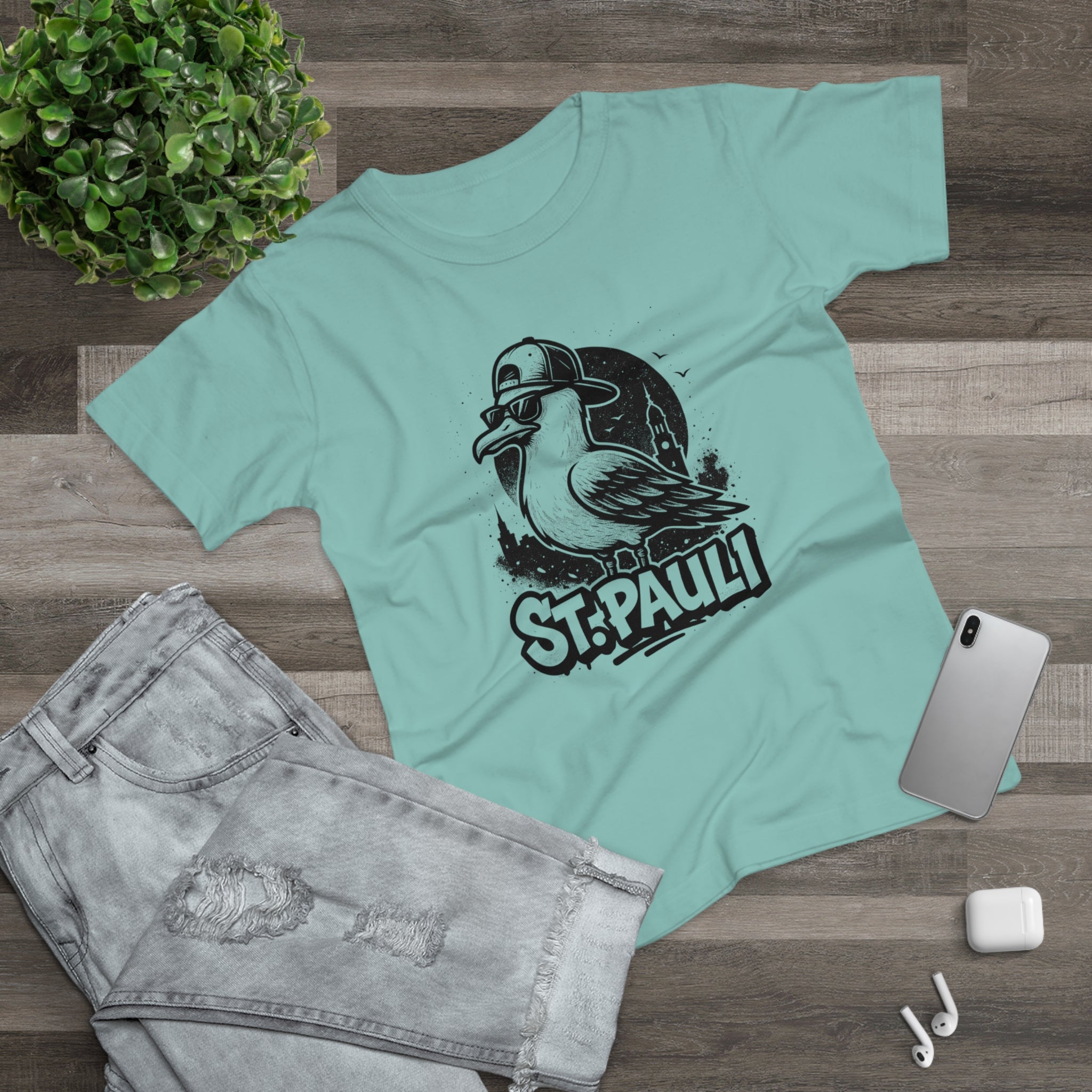 St. Pauli | T-Shirt Damen | Kiezstyle mit Herz und Haltung
