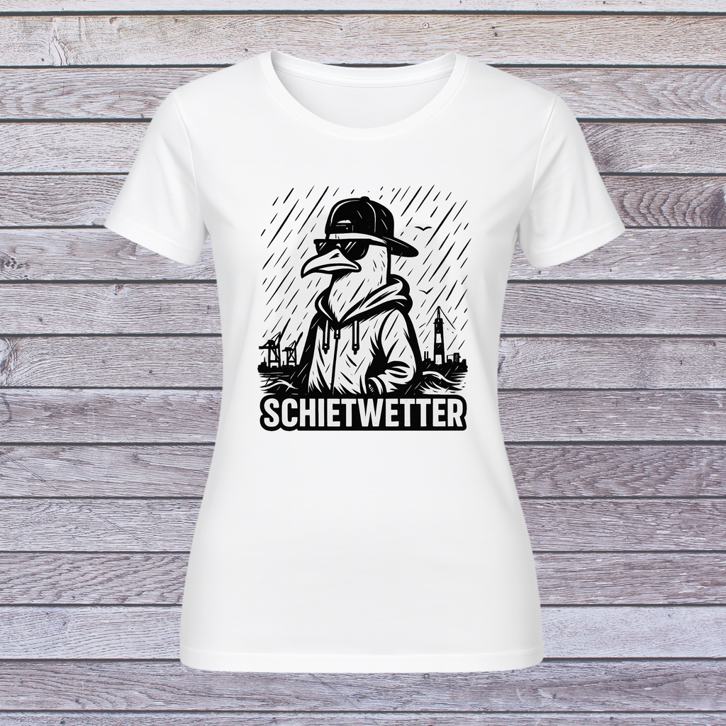 Schietwetter | T-Shirt Damen | Norddeutscher Humor trifft Style