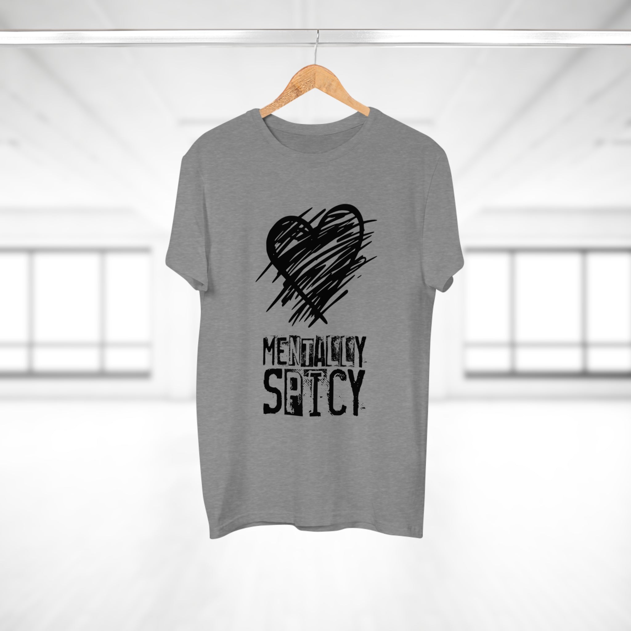 MENTALLY SPICY - Mental Health Shirt mit Humor - Trendiges Statement für Alltag & Festival
