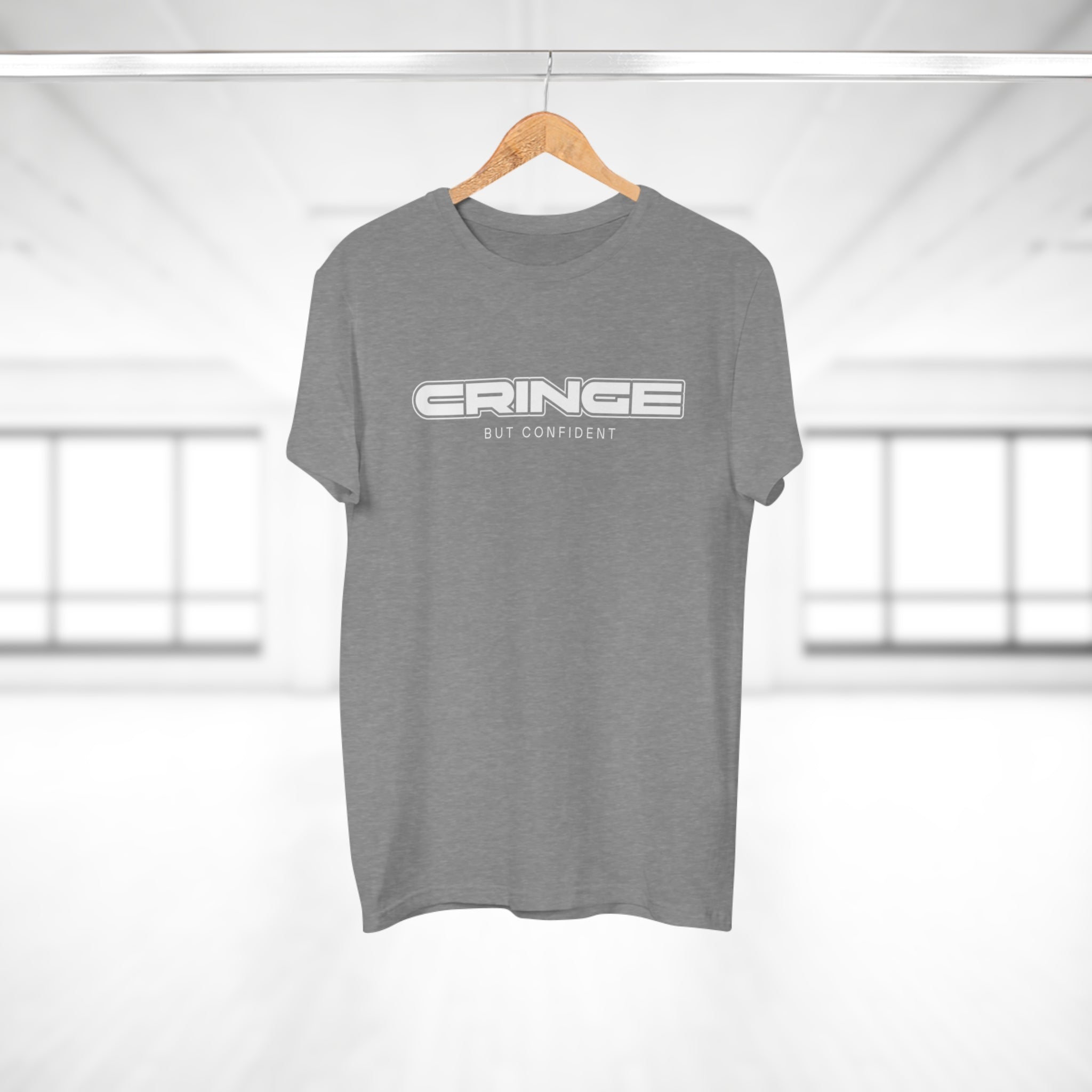 Cringe But Confident - Streetwear Statement Shirt – 100 % Baumwolle für echte Typen