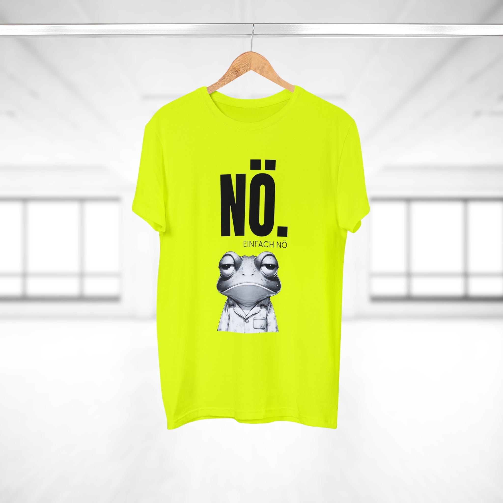 NÖ! EINFACH NÖ – Lustiges Herren T-Shirt mit Statement | Sarkastisches Sprüche Shirt aus Baumwolle – Geschenk für Männer & Freunde