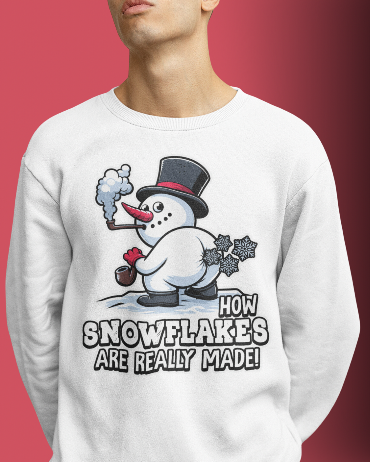 HOW SNOWFLAKES ARE REALLY MADE - UNISEX SWEATER