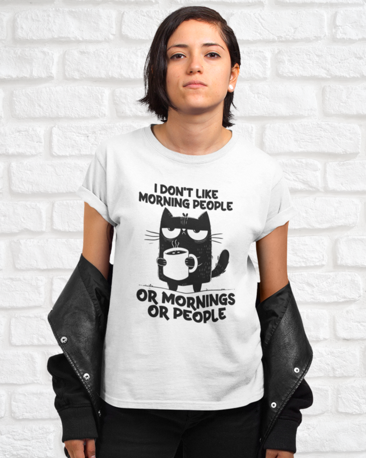 I DON‘T LIKE MORNIGS OR MORNIG PEOPLE - Women's Shirt