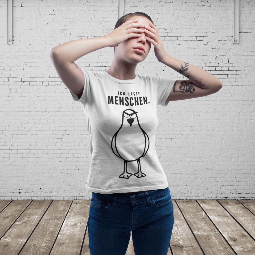 ICH HASSE MENSCHEN - Lässiger Look für die, die genug von der Gesellschaft haben, aber trotzdem auffallen wollen